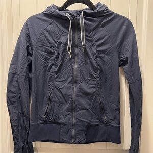 Lululemon Women's Navy Blue Hooded Jacket